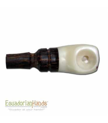125 Handmade Smoking Pipes eco ivory tagua,  Popeye model