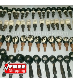 Bundle of 500 Handmade smoking pipes, Eco Ivory Tagua