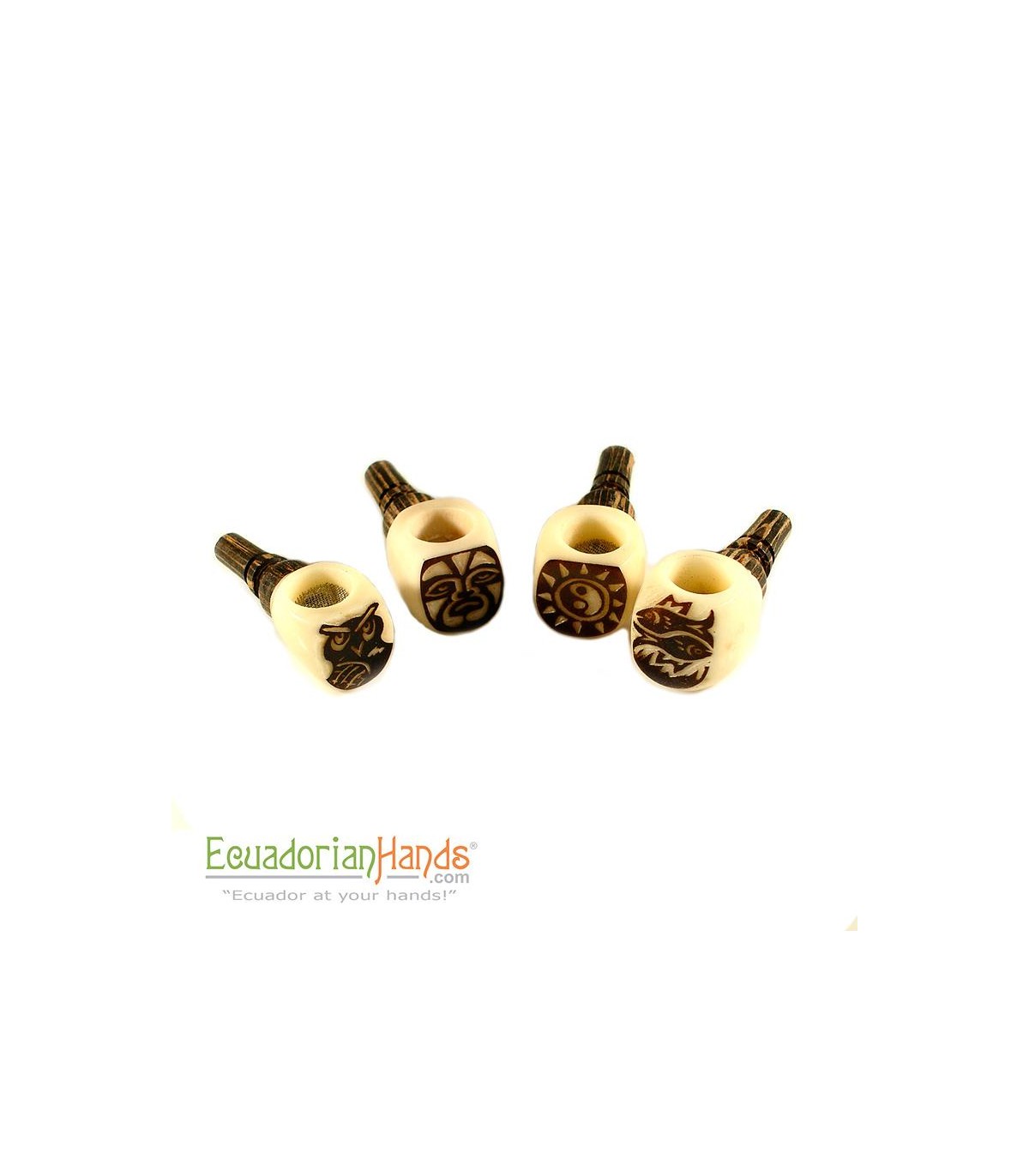 125 Handmade Smoking Pipes eco ivory tagua, Popeye model