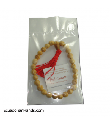 Japa Mala Bracelet 27ct palo santo prayer beads (1 unit)