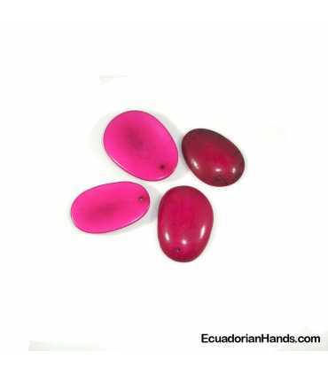 Thin Slice Tagua Bead (1 unit)