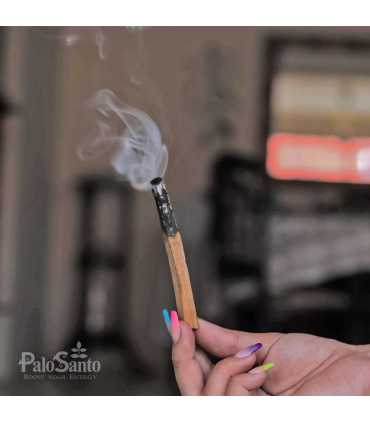 10 incense sticks palo santo, ziploc 15x15cm, w/label