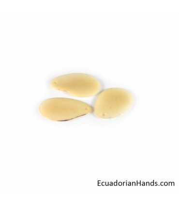 Fried Potato Slice Tagua Bead (1 unit)