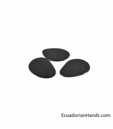 Fried Potato Slice Tagua Bead (1 unit)