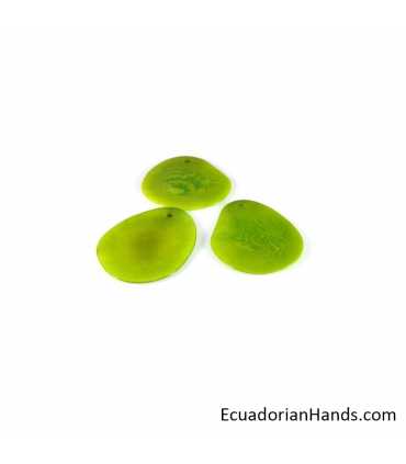 Fried Potato Slice Tagua Bead (1 unit)