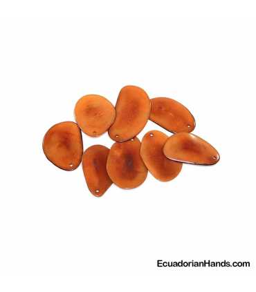 Fried Potato Slice Tagua Bead (1 unit)
