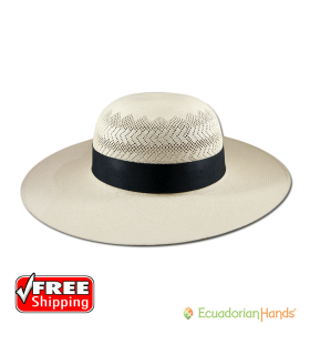 PREMIUM Pava Semicalada Sombrero De Panamá Montecristi - ENVÍO GRATIS