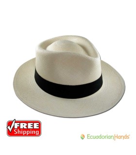 Premium fedora clasico sombrero Montecristi - ENVÍO GRATIS