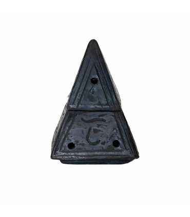 Pyramid Cone Incense Burner Black