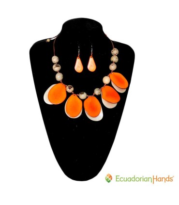 Set Necklace & Earrings - Wholesale Tagua Jewelry | EcuadorianHands