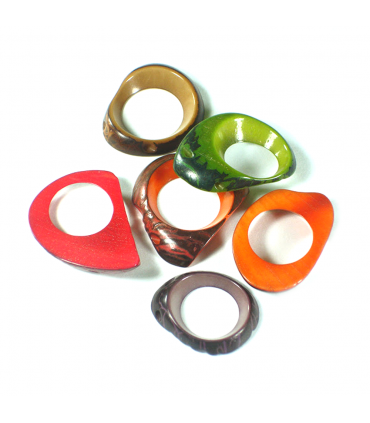 Button Hole Necklace Tagua Bead (1 unit)