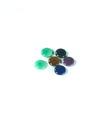 Lenteja 12mm Abalorio de Tagua (1 unidad)