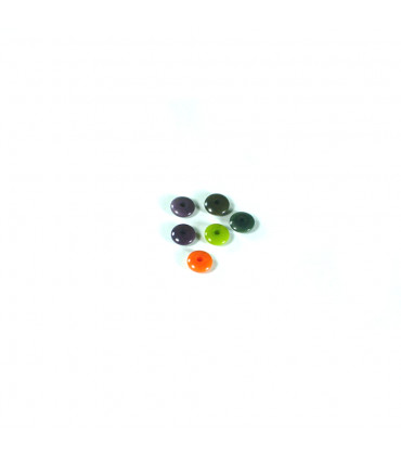 Lenteja 7mm Abalorio de Tagua (1 unidad)