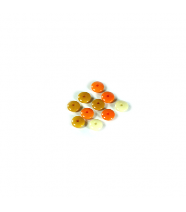 Lentil 8mm Tagua Seed Beads (1 unit)