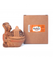 Manteno Chief Cone Incense Burner Brown