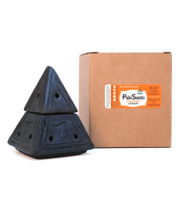 Pyramid Cone Incense Burner Black