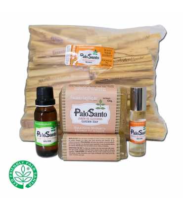 ENVIO GRATIS Paquete de Palo Santo: Aceites esenciales, incienso & jabones (z3)