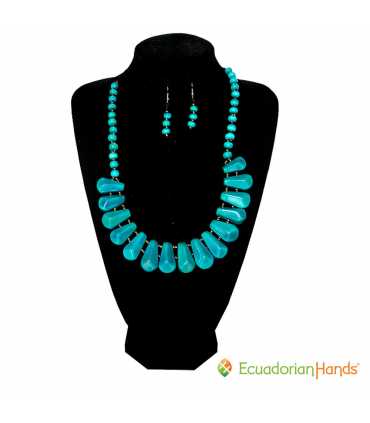 FREE SHIPPING Set Necklace & Earrings (ASSORTED) - Jc003 | Wholesale Tagua Jewelry Handmade EcoIvory