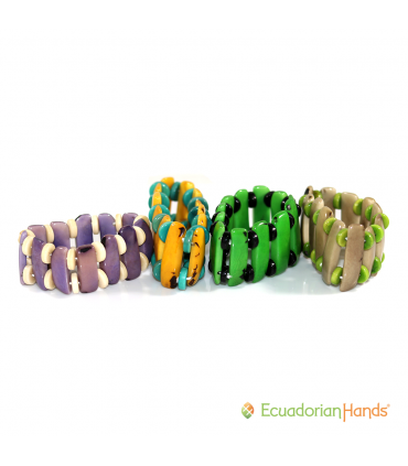 FREE SHIPPING Tagua Bracelets (ASSORTED) - Jc004 | Wholesale Tagua Jewelry Handmade EcoIvory