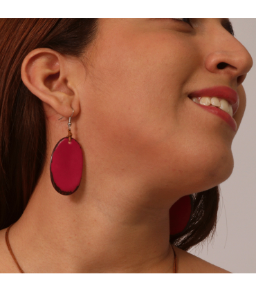 ENVIO GRATIS Aretes de Tagua - Bisutería al por mayor Hecha a Mano marfil vegetal jc005