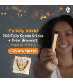FREE SHIPPING 160 Palo Santo Incense Sticks, Bursera Graveolens (1). Get FREE 1 Good Vibes Red Bracelet (z3)