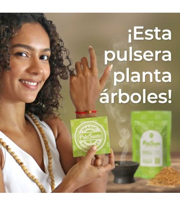 2 Palo Santo Incense Powder Bag 125g + 1 FREE Good Vibes Bracelet | EcuadorianHands