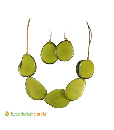 Set Necklace & Earrings - Wholesale Tagua Jewelry | EcuadorianHands