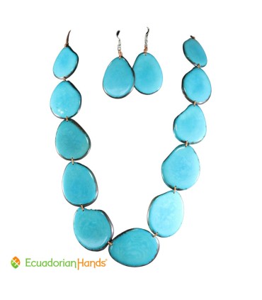 Set Necklace & Earrings - Wholesale Tagua Jewelry | EcuadorianHands