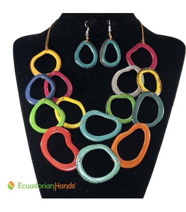 Set Necklace & Earrings - Wholesale Tagua Jewelry | EcuadorianHands