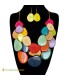 Conjunto Collar y Aretes - Bisutería de Tagua | EcuadorianHands