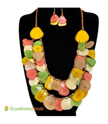 Set Necklace & Earrings - Wholesale Tagua Jewelry | EcuadorianHands