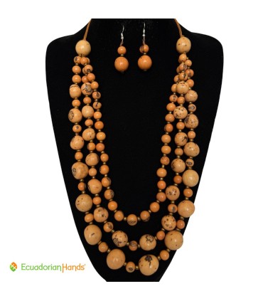 Set Necklace & Earrings - Wholesale Tagua Jewelry | EcuadorianHands