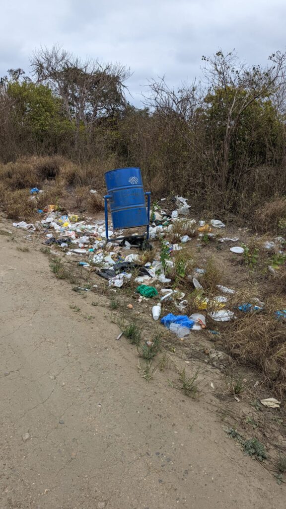 trash cans