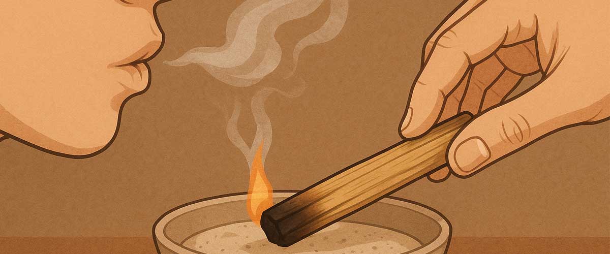 How to burn PALO SANTO Incense Sticks?