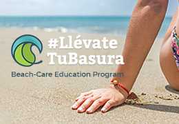 En la playa, LlevateTuBasura. Programa educativo ambiental